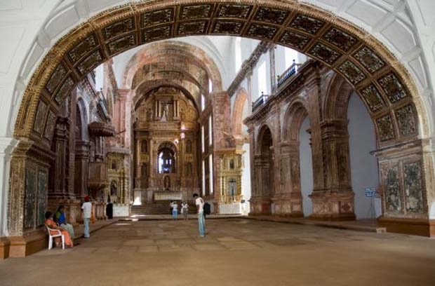Interior of the St Francis of Assisi Church, Goa